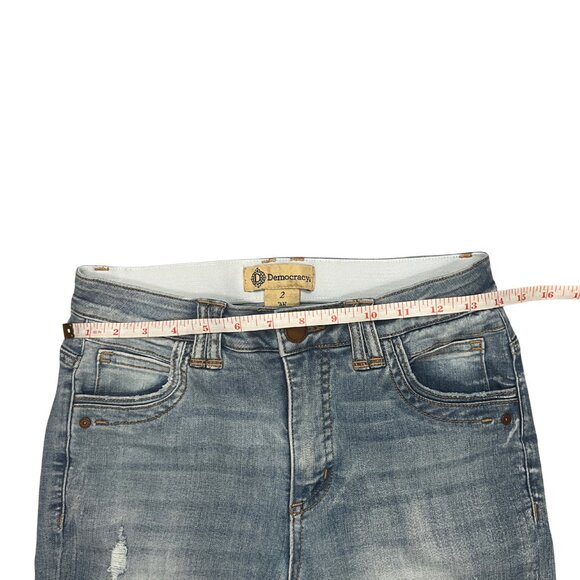 Democracy Ab Solution Bootcut Jeans Women’s Size 2 Blue Stretch Tummy Control - Picture 4 of 14